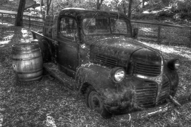 Antique truck from local vineyard